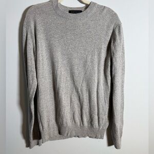 Maglificio Bartolini Gray Cashmere Blend Crewneck Sweater Minimal Quiet Luxury